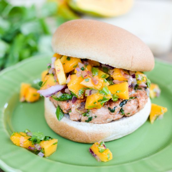 Thai Tuna Burgers with Papaya Salsa