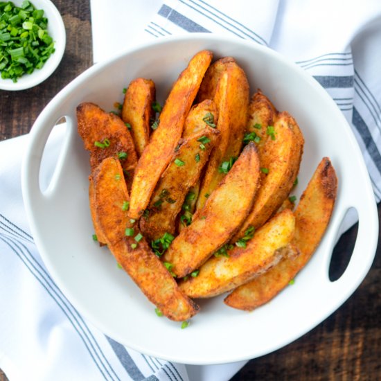 Air Fryer Spiced Potato Wedges