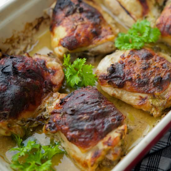 Apple Cider Mustard Chicken