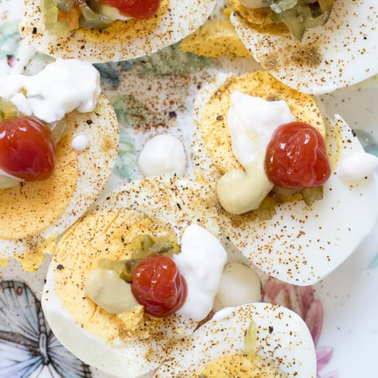 Lazy Person Deviled Eggs