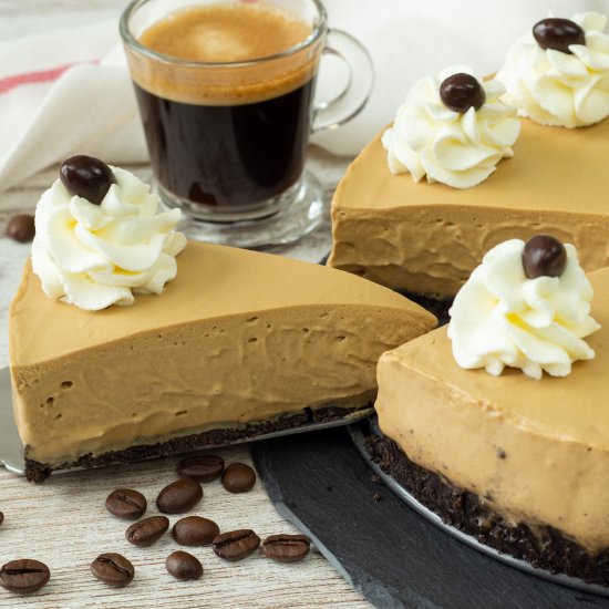 No-Bake Coffee Cheesecake