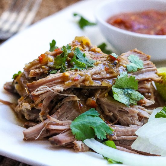 Slow Cooked Tomatillo Pork