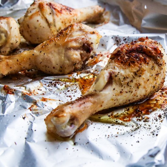 Seasoned Roast Chicken Legs