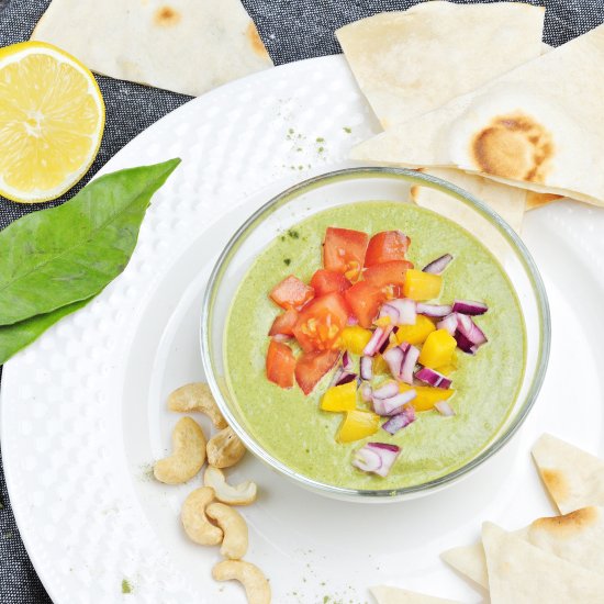 Basil – cashew cream cheese