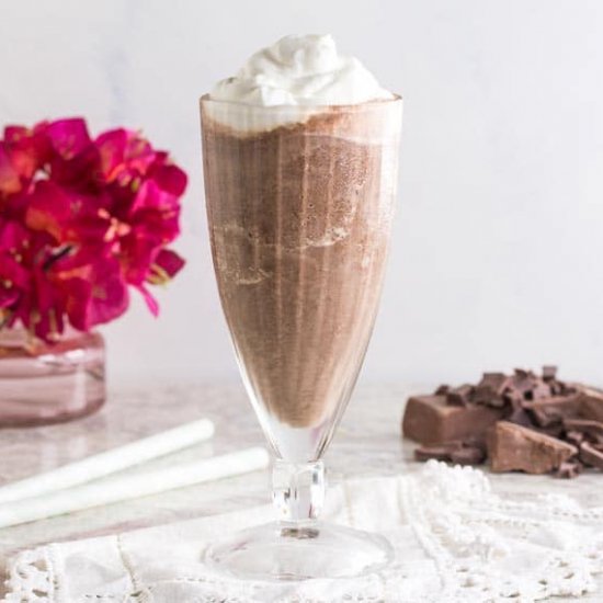 Low FODMAP Frozen Hot Chocolate