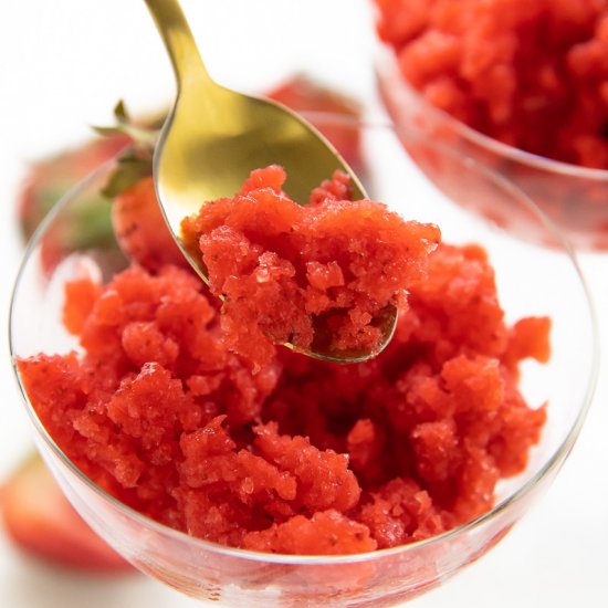 Strawberry Granita