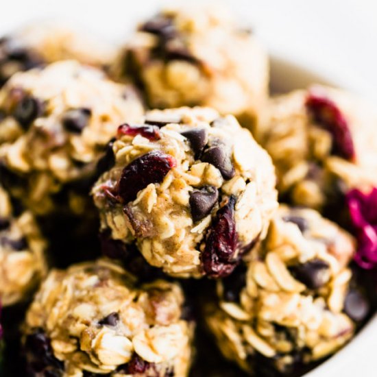 No Bake Oatmeal Cookie Energy Bites