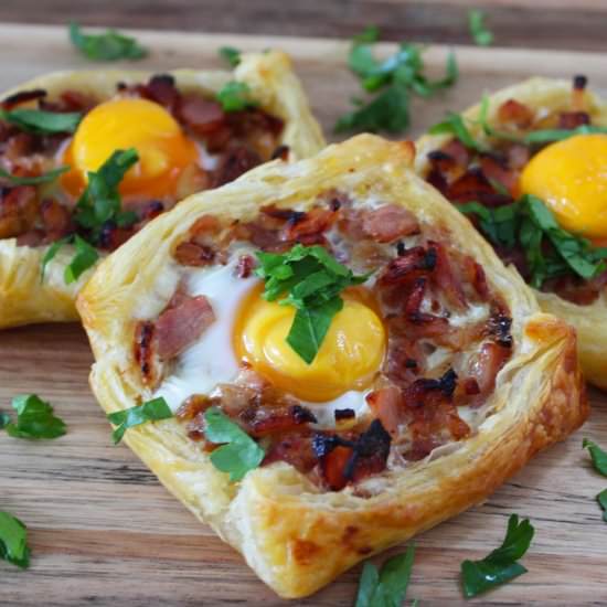 Bacon and Egg Galettes