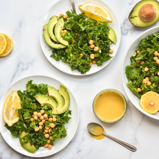 Kale, Chickpea and Avocado Salad