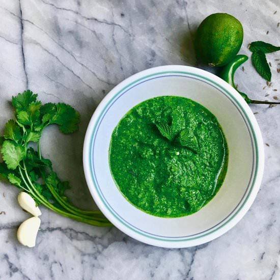 GREEN CHUTNEY, SPICY DIPPING SAUCE