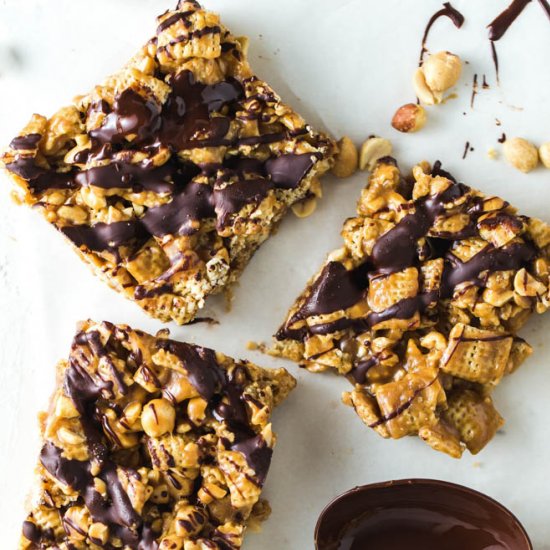 Peanut Butter Cereal Bars