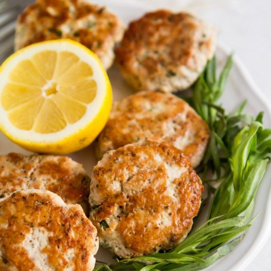 Lemon Tarragon Turkey Sausage