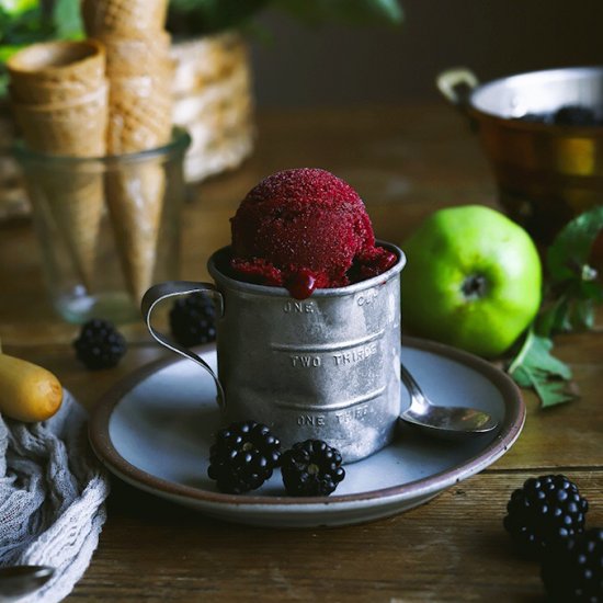 Blackberry Apple Sorbet