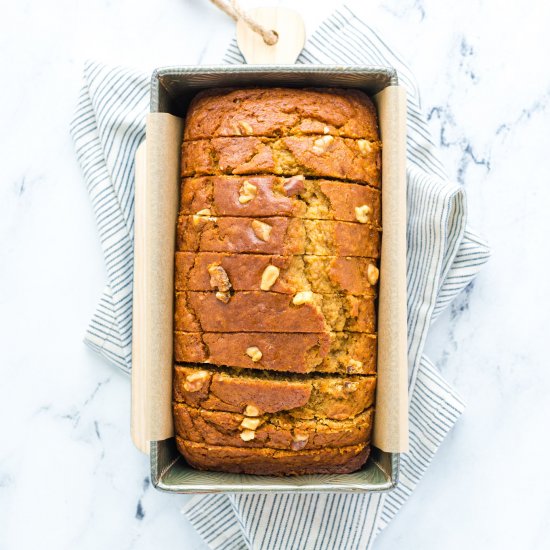 Gluten Free Pumpkin Banana Bread