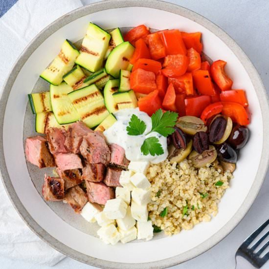 Mediterranean Style Meal Prep Bowls