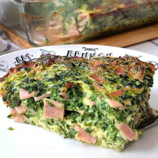 Spinach And Ham Quiche