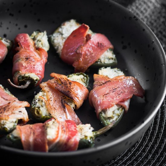 Bacon Wrapped Stuffed Jalapenos