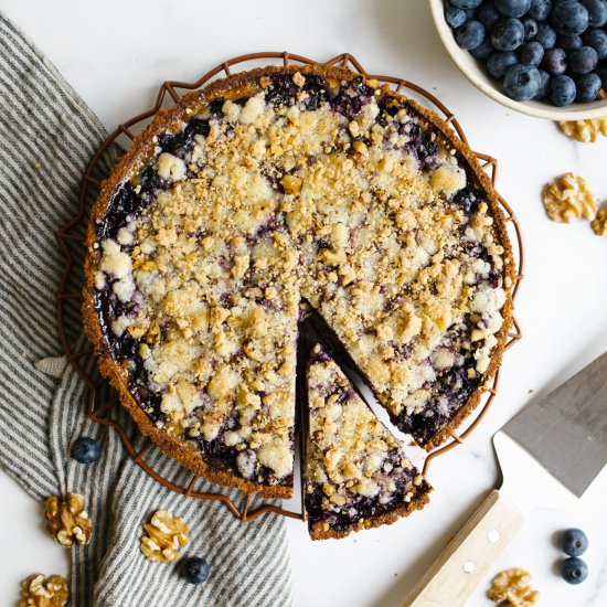 Blueberry Sour Cream Pie