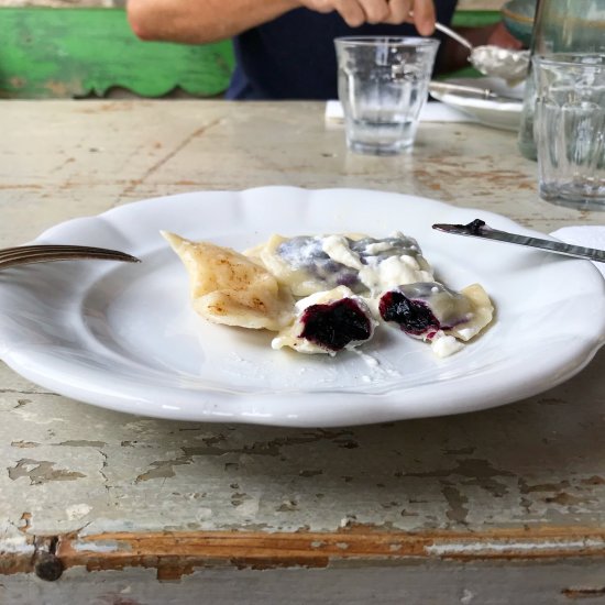 Pierogi with Wild Bilberries