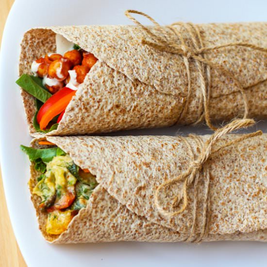 HEALTHY VEGGIE WRAPS 2 WAYS