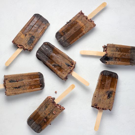 Mocha Malted Popsicles