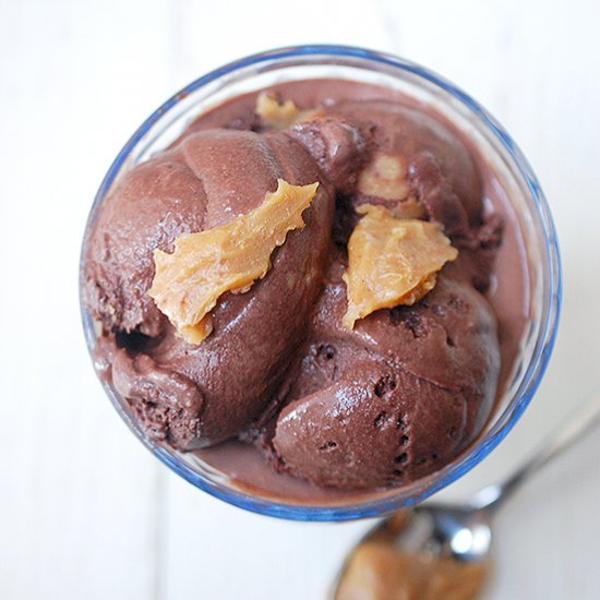 Chocolate peanut butter ice cream