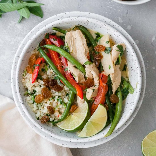 Whole30 Green Curry with Chicken