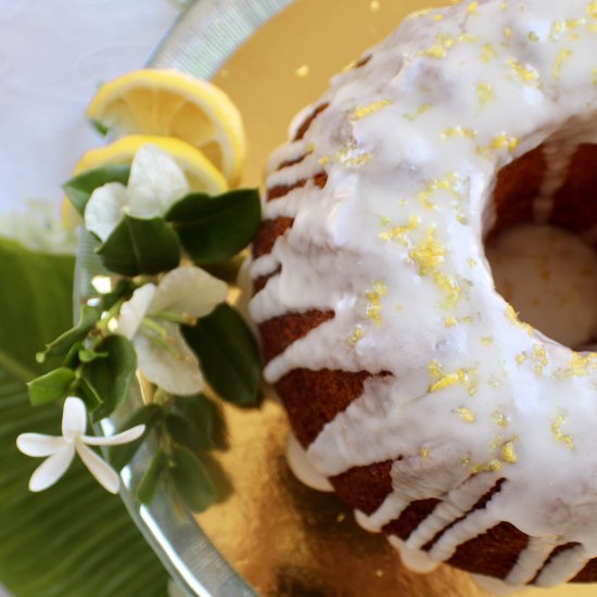 Boozy Lemon Cake- Dairy Free