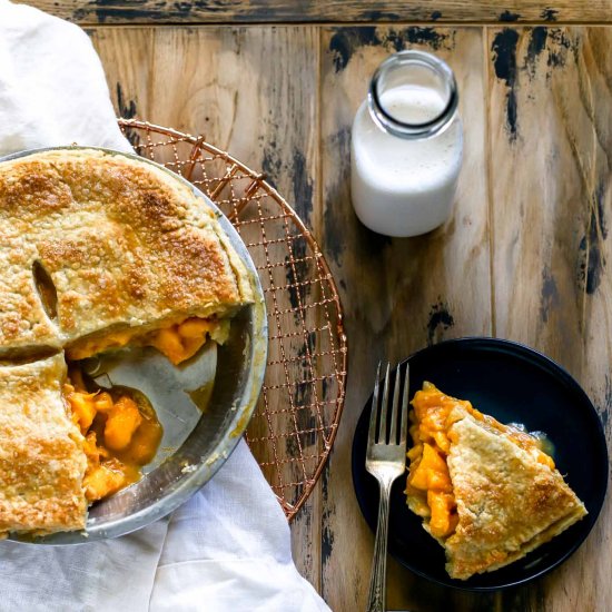 Vegan Peach Pie