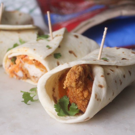 Crispy Buffalo Chicken Wraps