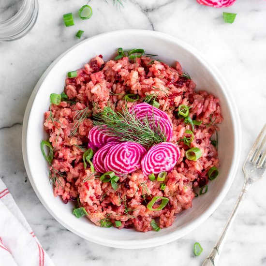 Beet Risotto Recipe | Easy + Creamy