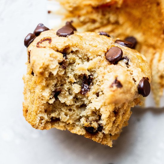 Healthy Peanut Butter Banana Muffin