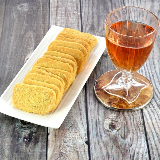 Parmesan Shortbread Crackers