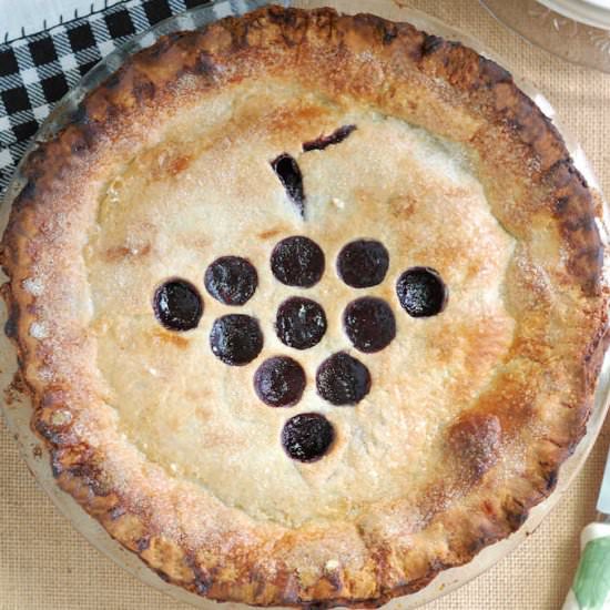 Concord Grape Pie