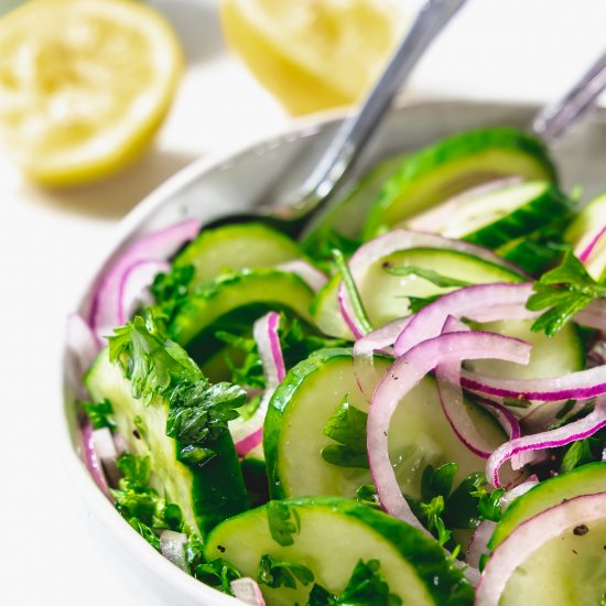 Sweet and Sour Cucumber Salad