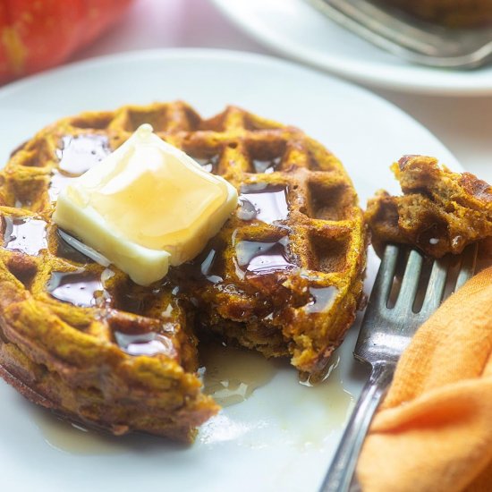 PUMPKIN CHAFFLES