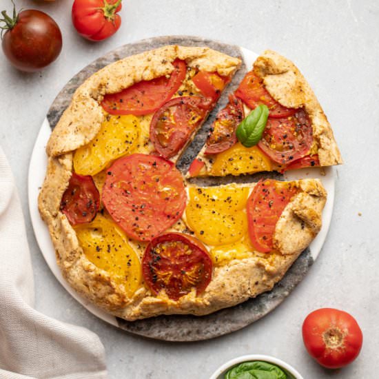 Tomato Galette with Vegan Ricotta