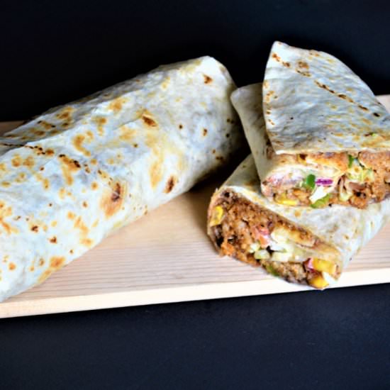 Cauliflower Rice Vegan Burrito