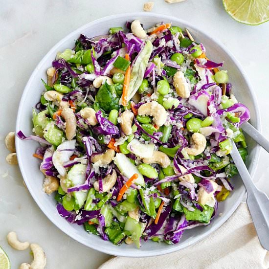 Cashew Cabbage Salad with Bok Choy