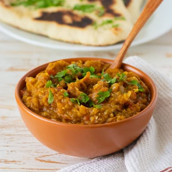 North Indian Eggplant Mash