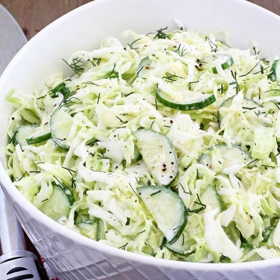 Cabbage and Cucumber Salad