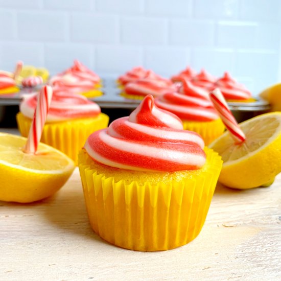 Lemon Stick Cupcakes