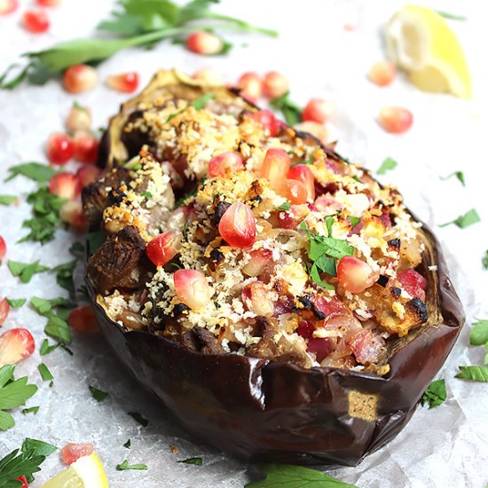 Stuffed Eggplant Recipe with Lamb