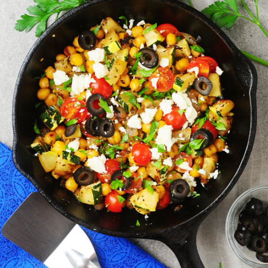 Mediterranean Chickpea Skillet