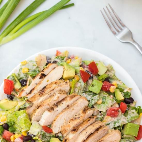 BBQ Ranch Grilled Chicken Salad