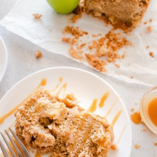 Salted Caramel Apple Loaf Cake