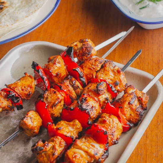 Lemon & Paprika Chicken Skewers