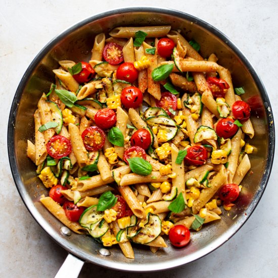 Miso corn pasta (V)