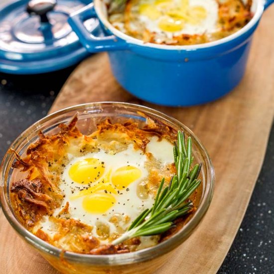 QUAIL EGGS IN A BASKET