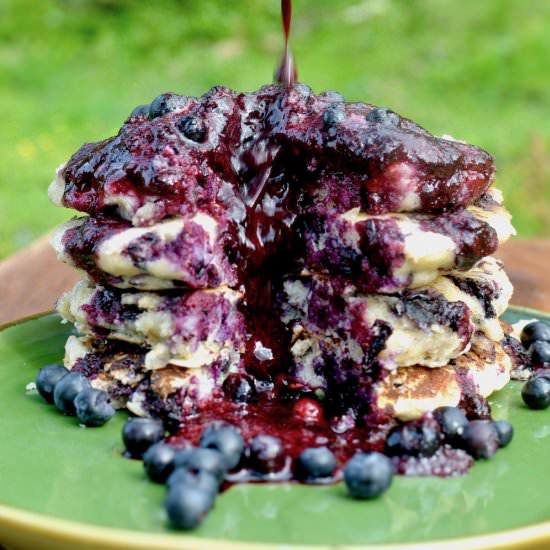 Blueberry Oat Pancakes